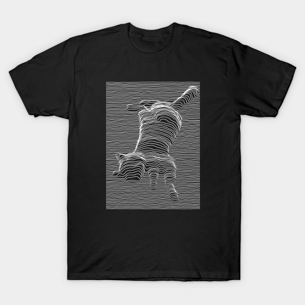 Meow Division: Unknown Pleasures T-Shirt by Evarcha